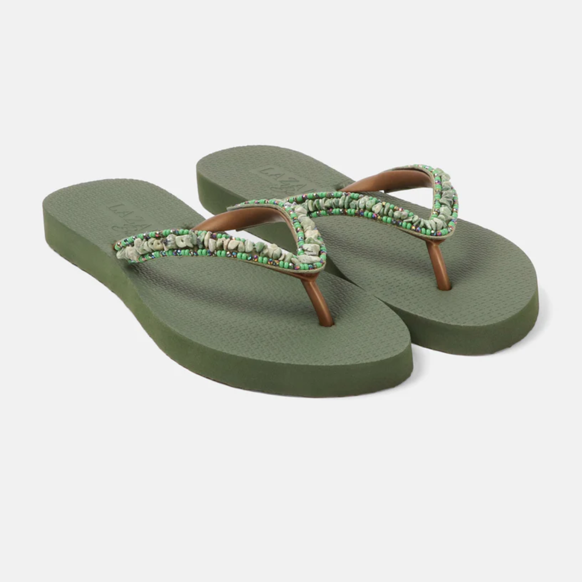 Aloha Emerald green beach sandals
