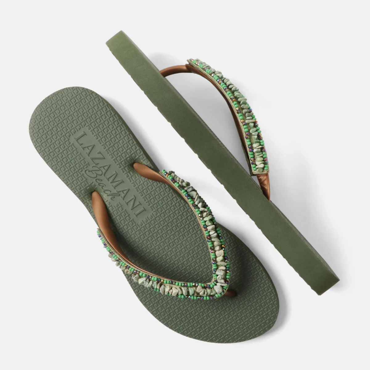 Aloha Emerald green beach sandals