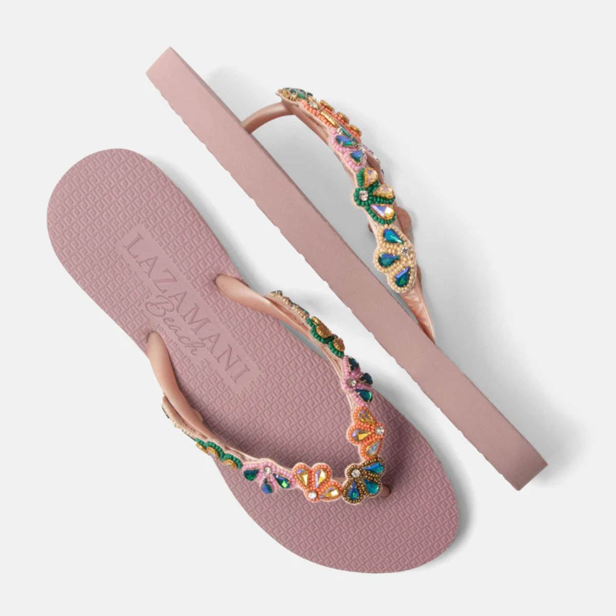 Sicily Pink floral beach sandal