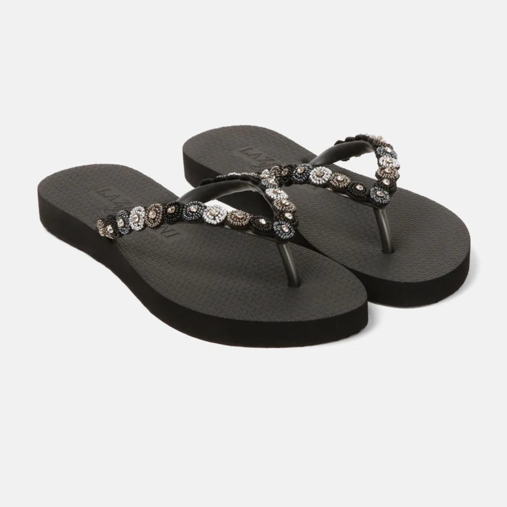 Mallorca black beach sandals