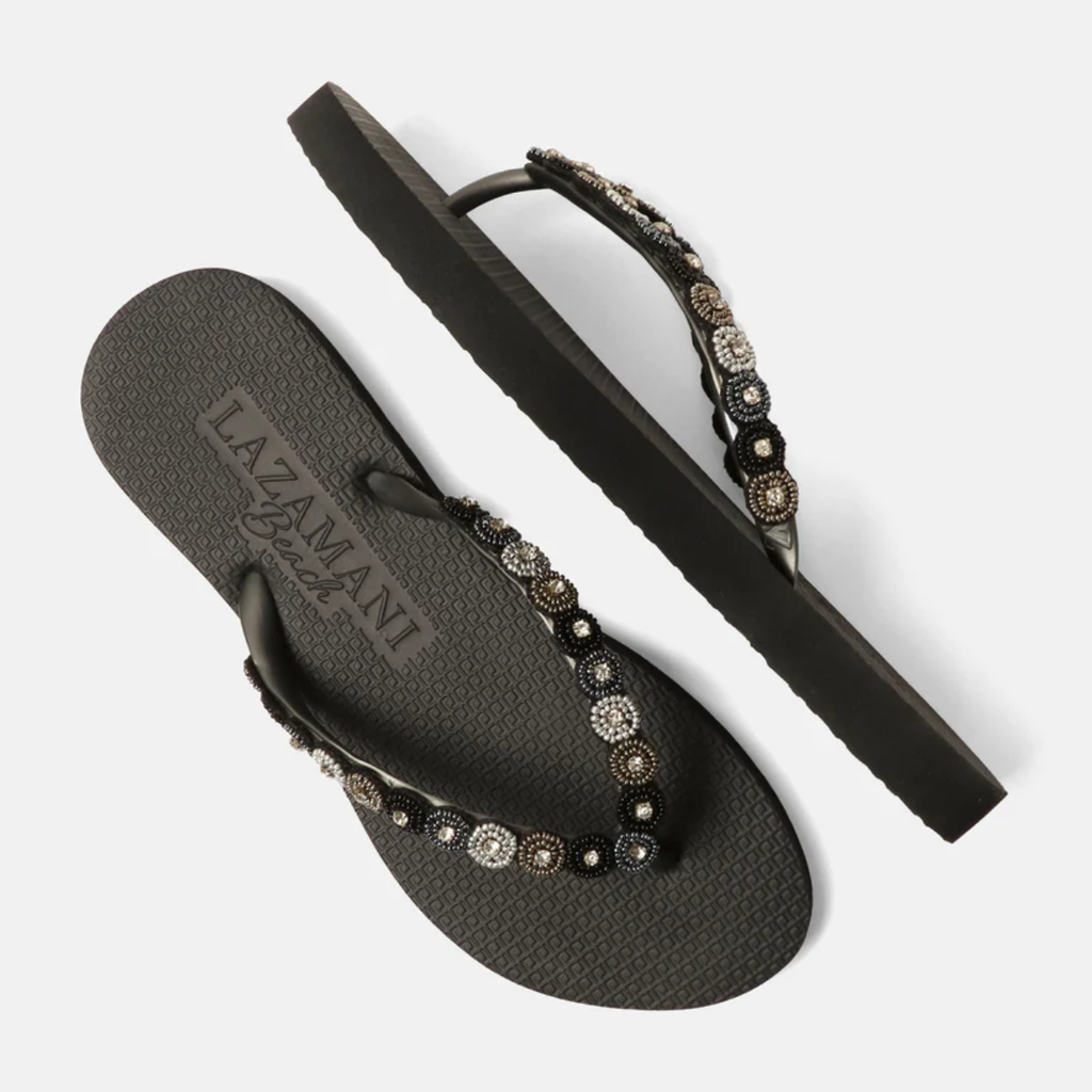Mallorca black beach sandals